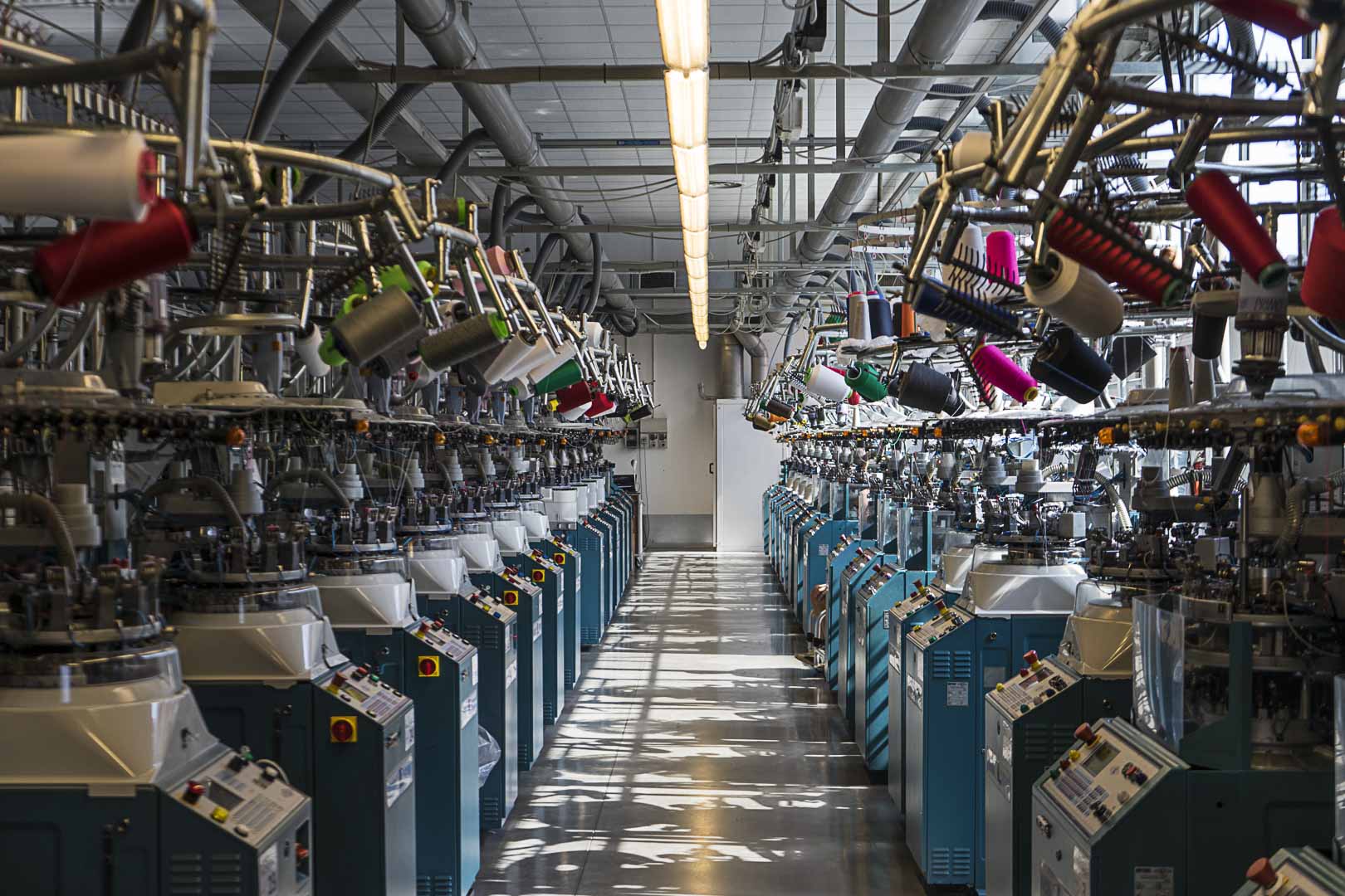 Officina delle calze dell'azienda Calze Beneduci